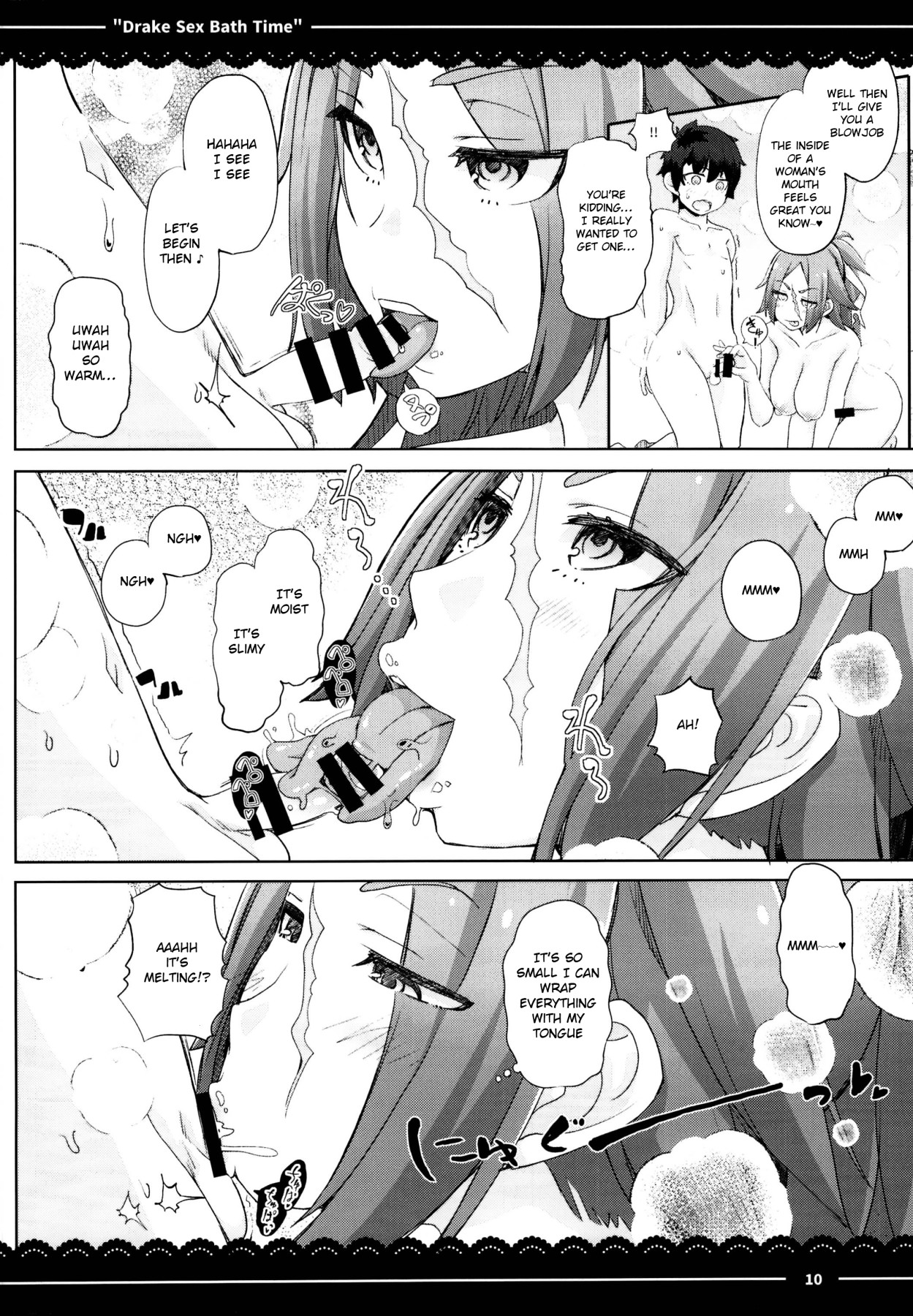 Hentai Manga Comic-Drake Sex Bath Time-Read-11